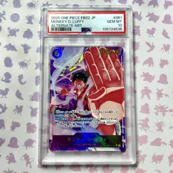 Monkey D. Luffy EB02-061 PSA 10 2025 ONE PIECE Card UK - Image 1