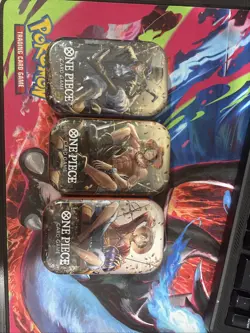 3TINS. One Piece Card Game Mini-Tin Pack Set Vol.2 Whole Set - Image 1