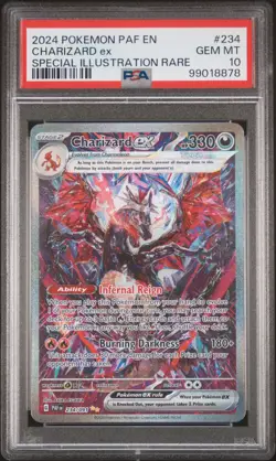 Charizard EX Paldean Fates SIR 234/091 PSA 10 Full Art Pokemon Card GEM MINT - Image 1