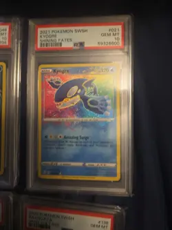 Pokemon PSA 10 Complete Set of 9 Amazing Rare Vivid Voltage/Shining Fates Cards - Image 4