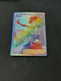 Pokemon TCG Phoebe Sword & Shield Battle Styles Holo Card 175/163 Secret Rare - Image 1
