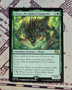 MTG Slinza, the Spiked Stampede Foundations Jumpstart NM - Image 1