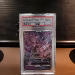 Pokemon Mewtwo GX SM196 Black Star Promo Holo PSA 10 2019 GX Card - Image 3