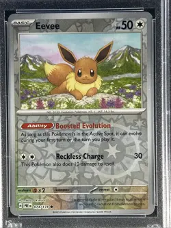 2025 Pokemon Prismatic Evolutions ** EEVEE ** #74 Reverse Holo 💎 PSA 10 💎 - Image 2