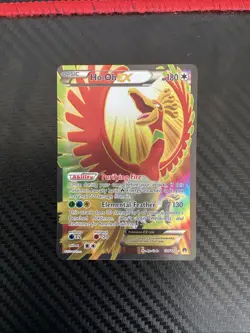 Pokemon TCG Ho-Oh EX Full Art Ultra Holo Rare Card 121/122 XY Breakpoint NM - Image 1