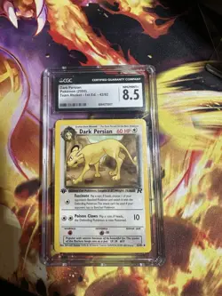 Pokemon TCG Dark Persian 1st Edition CGC 8.5 - Image 1
