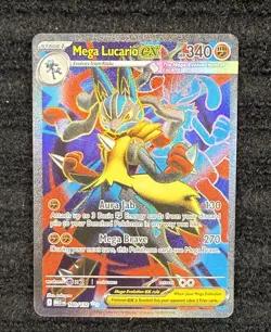Pokemon TCG Mega Lucario EX 160/132 Ultra Rare Holo NM Mega Evolution Full Art B - Image 1