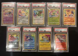 Pokemon Amazing Rare Complete Set PSA 10 Vivid Voltage And Shining Fates - Image 1