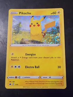 Pikachu Holo Foil 7/15 McDonalds 2022 Match Battle Pokemon - Image 1