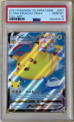 2021 Pokemon Celebrations #007 Flying Pikachu VMAX - PSA 10 Gem 💎 Mint - Image 1