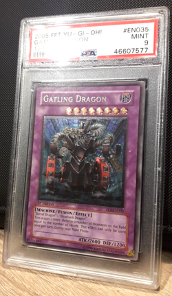 Yu-Gi-Oh! Gatling Dragon, FET-EN035, Ultimate Rare, 1. Edition, Mint, PSA 9 - Image 3