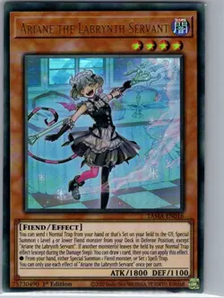 Ariane the Labrynth Servant TAMA-EN016 Tactical Masters - Yu Gi Oh Card - NM - Image 1