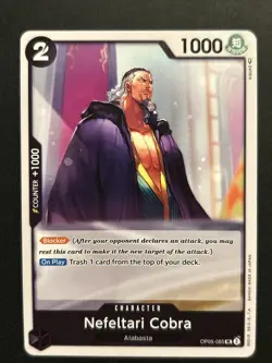 2023 ONE PIECE ENGLISH AWAKENING OF THE NEW ERA NEFELTARI COBRA OP05-085 NM - Image 1