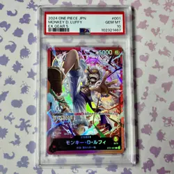 Monkey D. Luffy ST21-001 EX Gear 5 Leader PSA 10 One Piece Card Low POP - Image 1