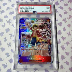 Monkey D Luffy ST10-006 PSA9 One Piece Day 2024 Promo Card UK SELLER - Image 1
