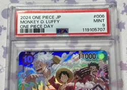 Monkey D Luffy ST10-006 PSA9 One Piece Day 2024 Promo Card UK SELLER - Image 2