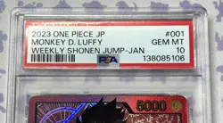 Monkey D Luffy ST01-001 PSA 10 Weekly Shonen Jump Magazine Promo One Piece 2023 - Image 5