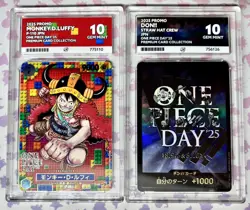 Monkey D Luffy P-110 & DON!! ACE 10 One Piece Day 25 Promo Card Set 2025 - Image 1