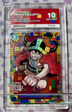 Monkey D Luffy P-110 & DON!! ACE 10 One Piece Day 25 Promo Card Set 2025 - Image 2