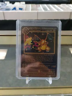 Pokemon 1st Edition CHARIZARD Base Set 1st Edition CUSTOM Black Metal Card - Image 1