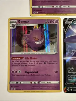 Pokemon GENGAR 3 Card Lot ~ HOLOs & V - Image 3
