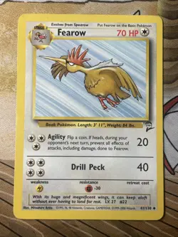 Fearow Base Set 2 Pokemon TCG 41/130 Uncommon - Image 1