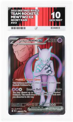 Team Rockets Mewtwo EX 213/182 Full Art Destined Rivals Pokemon TCG ACE 10 - Image 1