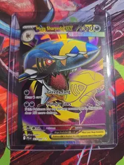 Mega Sharpedo EX 113/094 Me02: Phantasmal Flames Holo Near Mint Pokemon TCG - Image 1