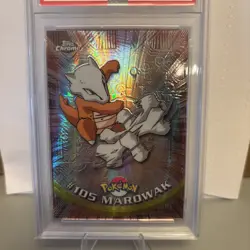 2000 Pokemon Game Topps Chrome Marowak TV SPECTRA NEW GRADE PSA 1O POP 14 - Image 2