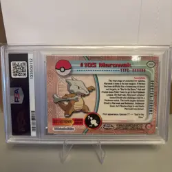 2000 Pokemon Game Topps Chrome Marowak TV SPECTRA NEW GRADE PSA 1O POP 14 - Image 3