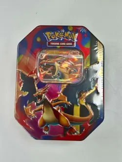 Pokemon TCG: Mega Charizard Tin - Mega Charizard Y ex ✅NEW SEALED✅ - Image 1