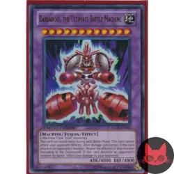 Yugioh Barbaroid, the Ultimate Battle Machine YG08-EN001Ultra Rare NM - Image 1