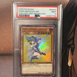 2020 Yu-Gi-Oh! Dark Magician Girl (2020) Lost Art Promotion LART Ultra Rare PSA9 - Image 1