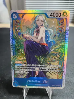 Bandai One Piece CCG Nefeltari Vivi SR EB03-024 Foil Blocker 4000 Power English - Image 1