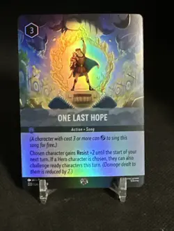 One Last Hope (Epic) 222/204 Fabled Holo Disney Lorcana TCG - Image 1