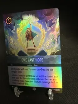 One Last Hope (Epic) 222/204 Fabled Holo Disney Lorcana TCG - Image 2
