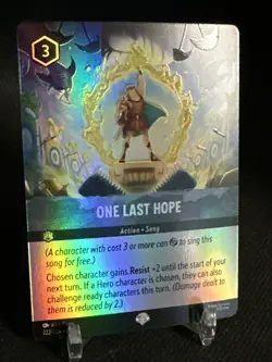 One Last Hope (Epic) 222/204 Fabled Holo Disney Lorcana TCG - Image 3