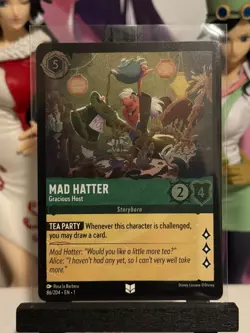 Disney Lorcana Mad Hatter Gracious Host 86/204 The First Chapter Foil! - Image 1