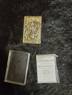 Charizard 23K Gold Plated Pokemon Card 1999 Nintendo Burger King VTG - Image 1