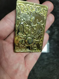 Charizard 23K Gold Plated Pokemon Card 1999 Nintendo Burger King VTG - Image 2