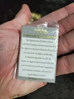 Charizard 23K Gold Plated Pokemon Card 1999 Nintendo Burger King VTG - Image 4