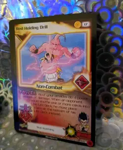 2003 Score CCG - TCG, 1 Star DBZ Card, Red Holding Drill, Limited - Image 2