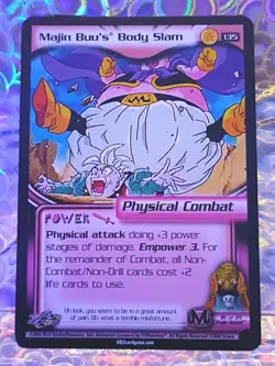 2003 Score CCG - TCG DBZ Card, Majin Buu's Body Slam - Image 1