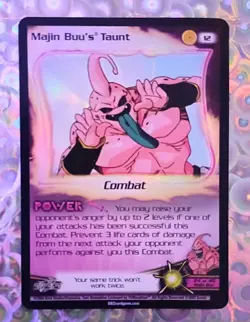2003 Score CCG - TCG Foil DBZ Card, Unlimited Edition, Majin Buu's Taunt - Image 1
