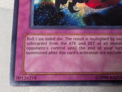 1996 YU-GI-OH SKULL DICE EDS-003 HOLO FOIL GAME TRADING CARD RARE COLLECTOR CARD - Image 5