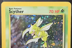 Pokemon Scyther 70 HP Holo Rare Base Set 2 17/130 Wizards Card 2000 - Image 2