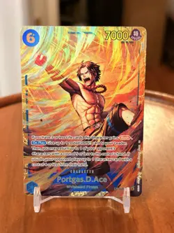 One Piece Card Game Portgas D. Ace OP13-119 SEC Carrying on His Will - English - Image 1