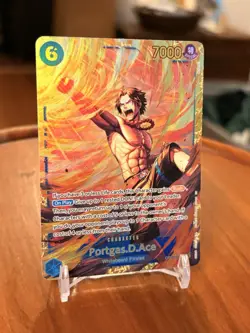 One Piece Card Game Portgas D. Ace OP13-119 SEC Carrying on His Will - English - Image 2