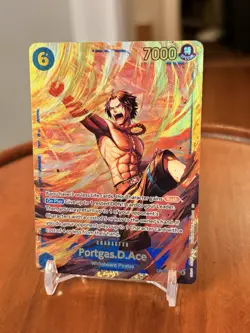 One Piece Card Game Portgas D. Ace OP13-119 SEC Carrying on His Will - English - Image 3