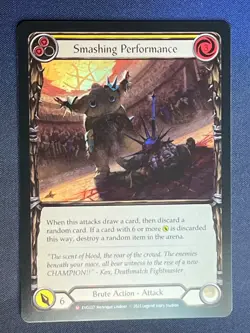 FAB EVO237 Smashing Performance Brute Action FOIL Majestic Flesh and Blood TCG - Image 1